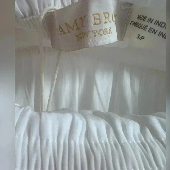 Ramy Brook White Carly Embroidered Off the Shoulder Boho Top New W/Tag $345 S - Picture 3 of 4